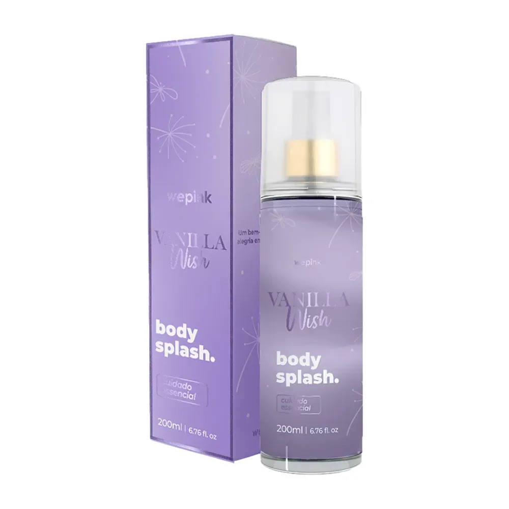 Body Splash Vanilla Wish Desodorante Colônia 200ml - Wepink